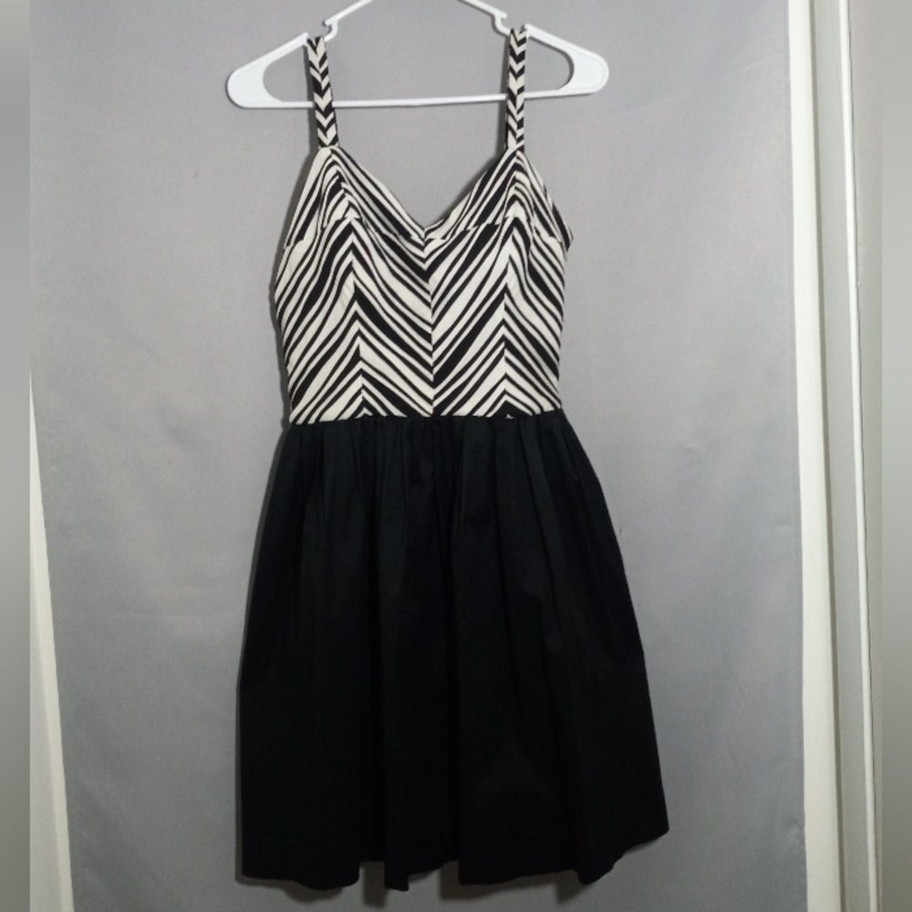 Betsey Johnson Black and White Dress Size 10